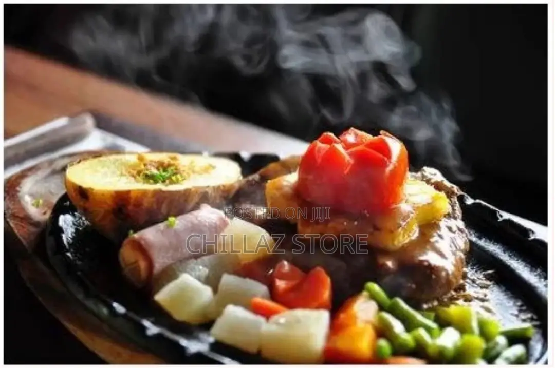 Oval Sizzling Steak Plate, Cast Iron Steak Plate