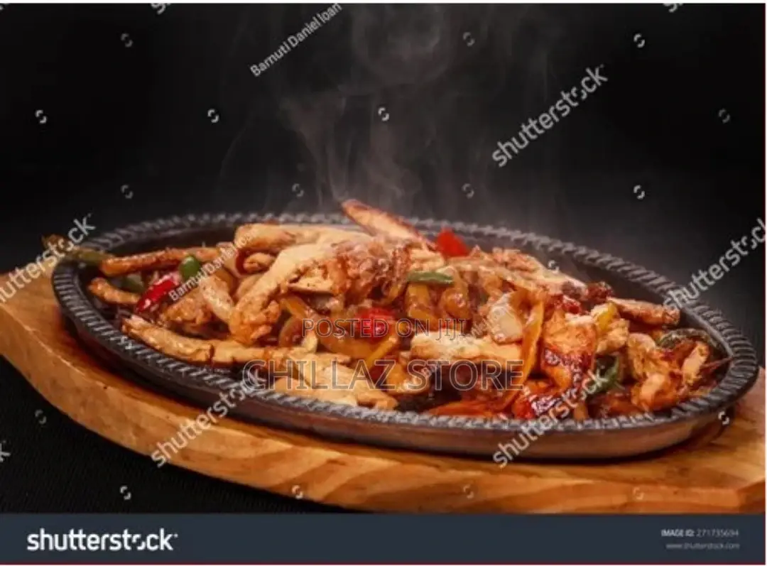 Oval Sizzling Steak Plate, Cast Iron Steak Plate