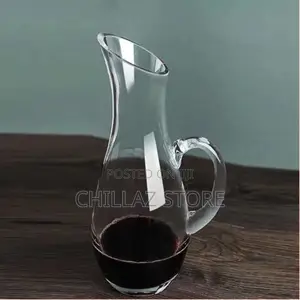 Glass Wine Decanter With Handle- Clear
