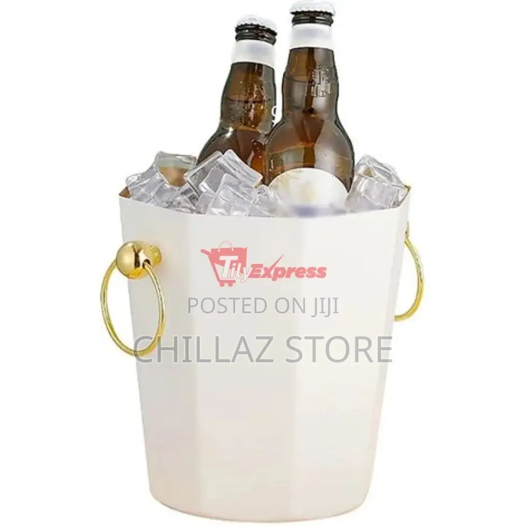 Metal Ice Bucket, Stainless Steel Drink Beer Chiller,