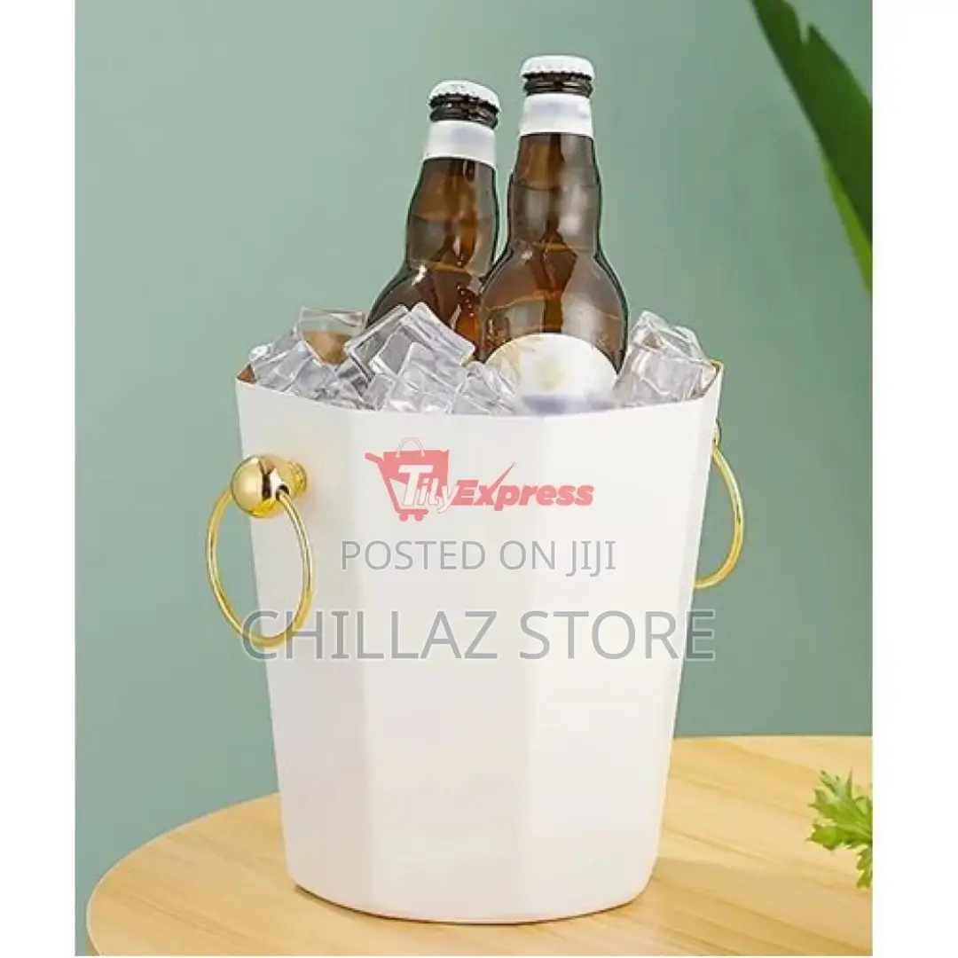 Metal Ice Bucket, Stainless Steel Drink Beer Chiller,