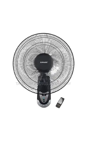 Sonashi 16 Wall Fan With Remote Control (Black) SF-8007WR