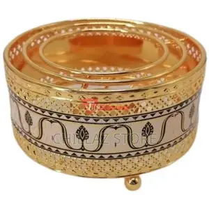Large Round Décor Modern Metal Candle Holder –