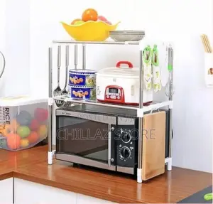 Microwave Stand Storage Organizer Rack –