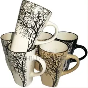 Lightbox 6 Pieces of Big Tree Coffee Tea Cups Drinking Mugs