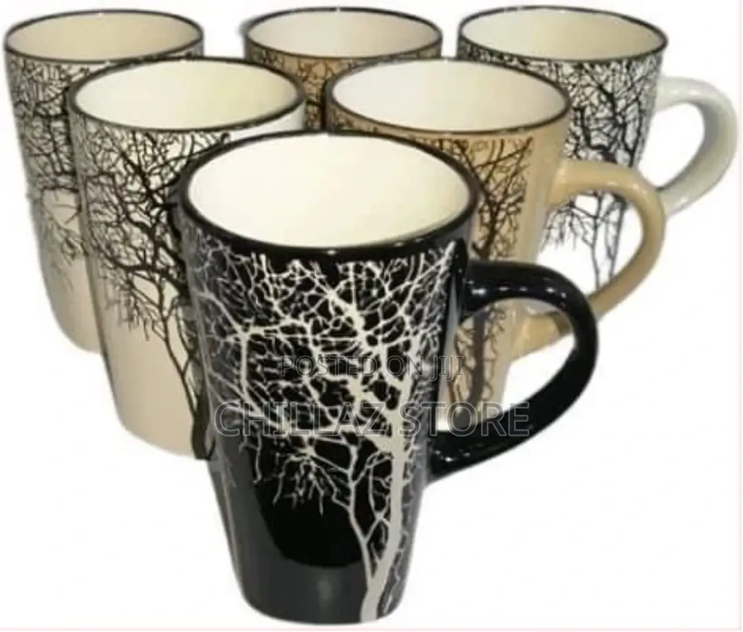 Lightbox 6 Pieces of Big Tree Coffee Tea Cups Drinking Mugs