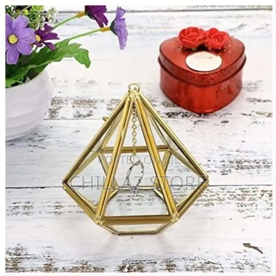 Acrylic Ring Display Holder Geometric Jewelry Box