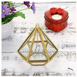 Acrylic Ring Display Holder Geometric Jewelry Box