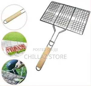 Barbecuegrilling Basketgrill BBQ Net Steakmeatfish Veg Mesh