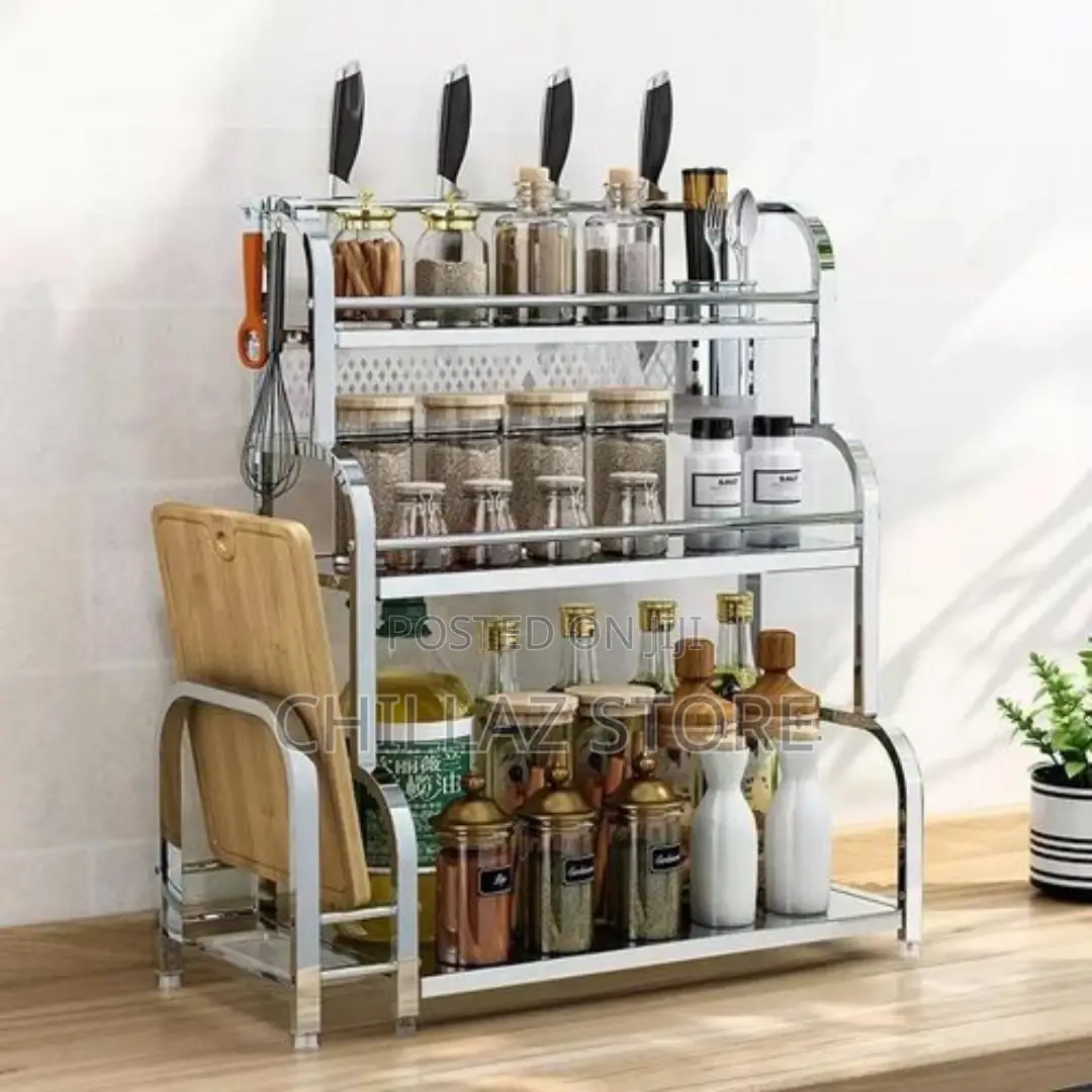 3tier Spice Rack Organizer Spice Jars Bottle Stand Holder