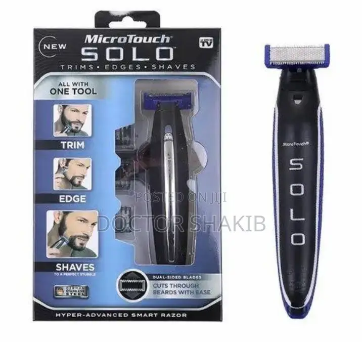 Solo Electric Rechargeable Razor for Men, Body Grimmer