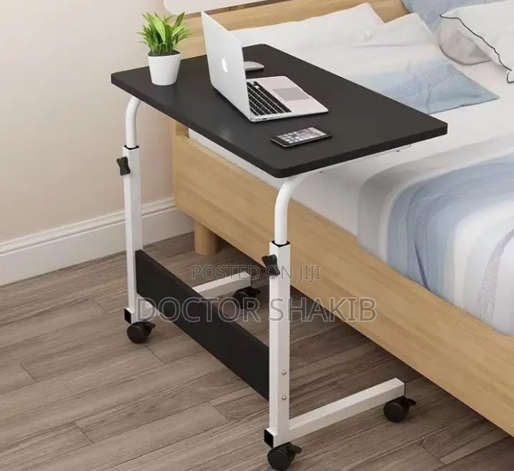 Mobile Lifting Bedside Laptop Table With Wheels