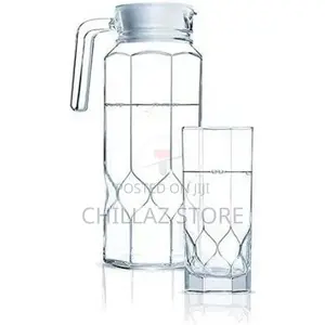 Luminarc 7 Piece Diamond Water Juice Drinkware Set-