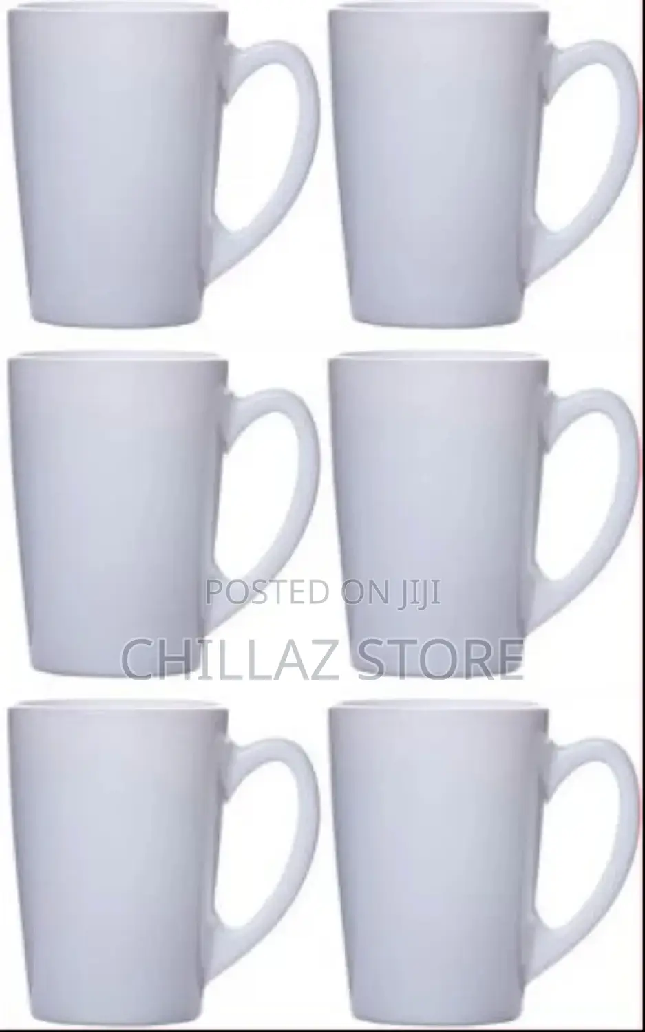 Lightbox Luminarc 6 Pieces of Plain Tea Coffee Mug Cups -Whi