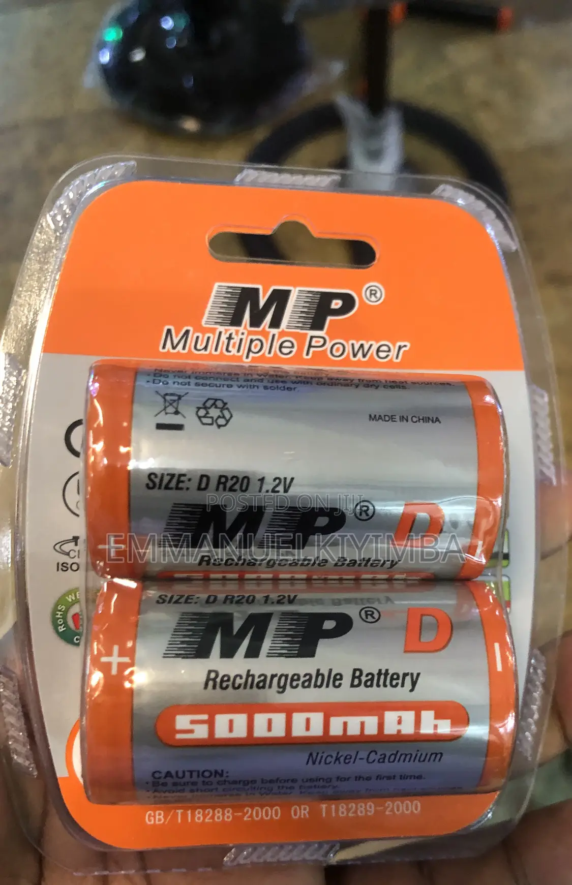 Rechargeable Size D Batteries