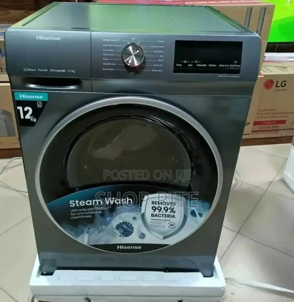 Hisense 12 KGS Washing Machine's 2yr Warranty