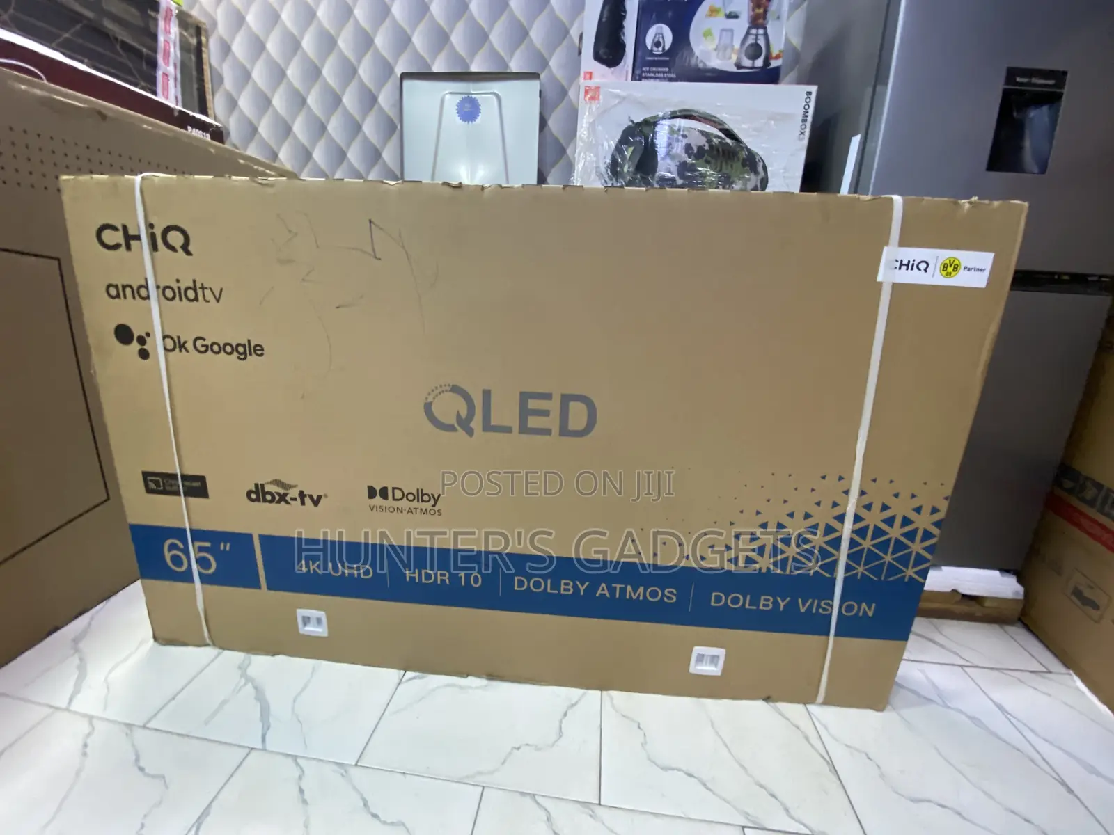 65 Inch Qled Chiq Smart Android Tv Frameless
