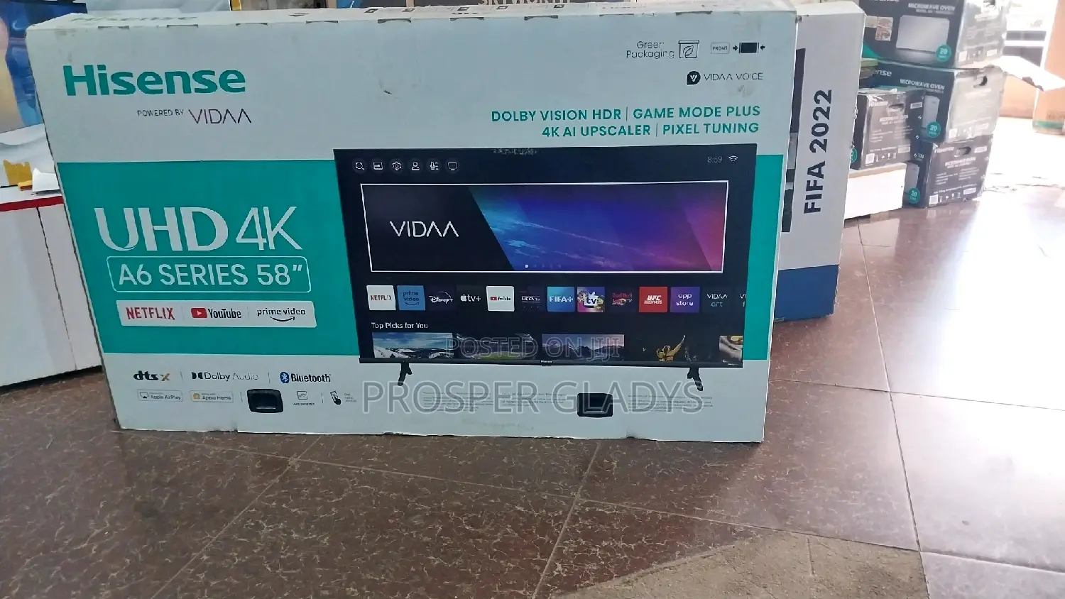 Hisense 58 Smart UHD Digital Flat Screen Flameless.