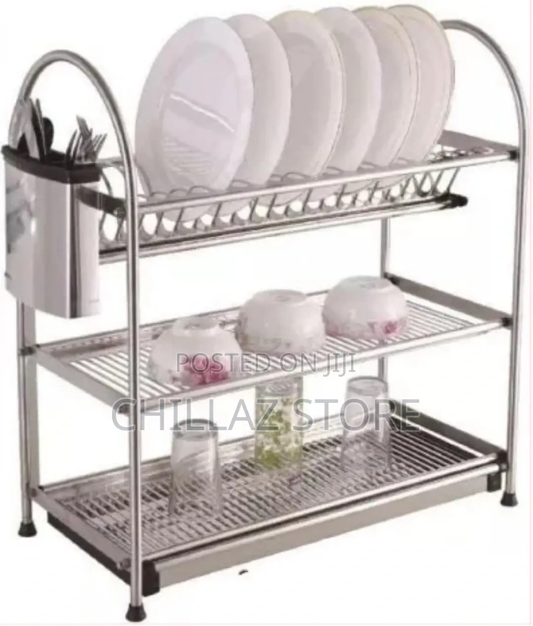 3 Tier Dish Drying Rack Dish Drainer Kitchen
