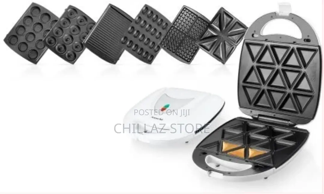 Saachi 7 In1 Multi Snacks Maker, Donut, Sandwich, Biscuit,