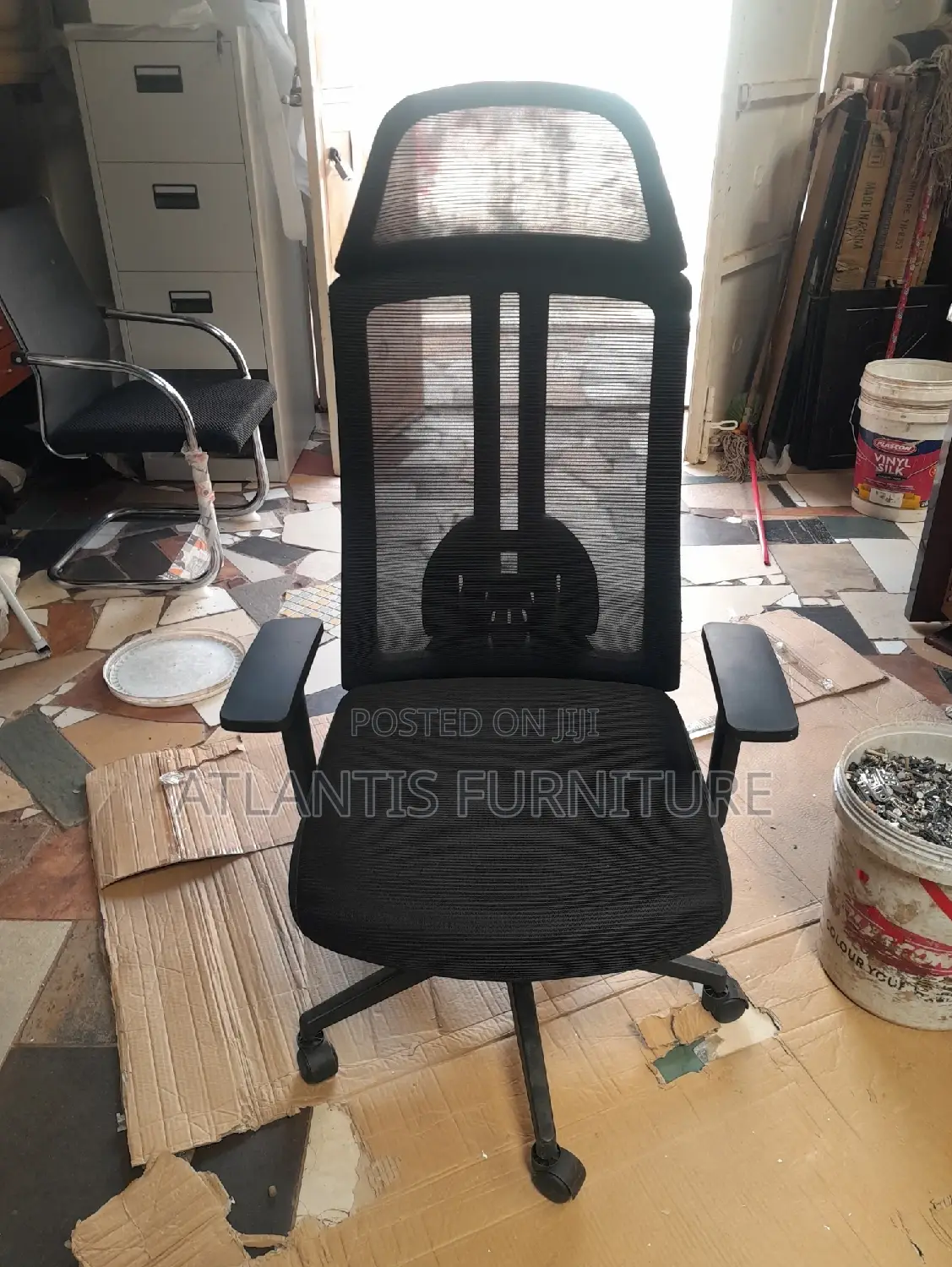 Natted Office Black Chair