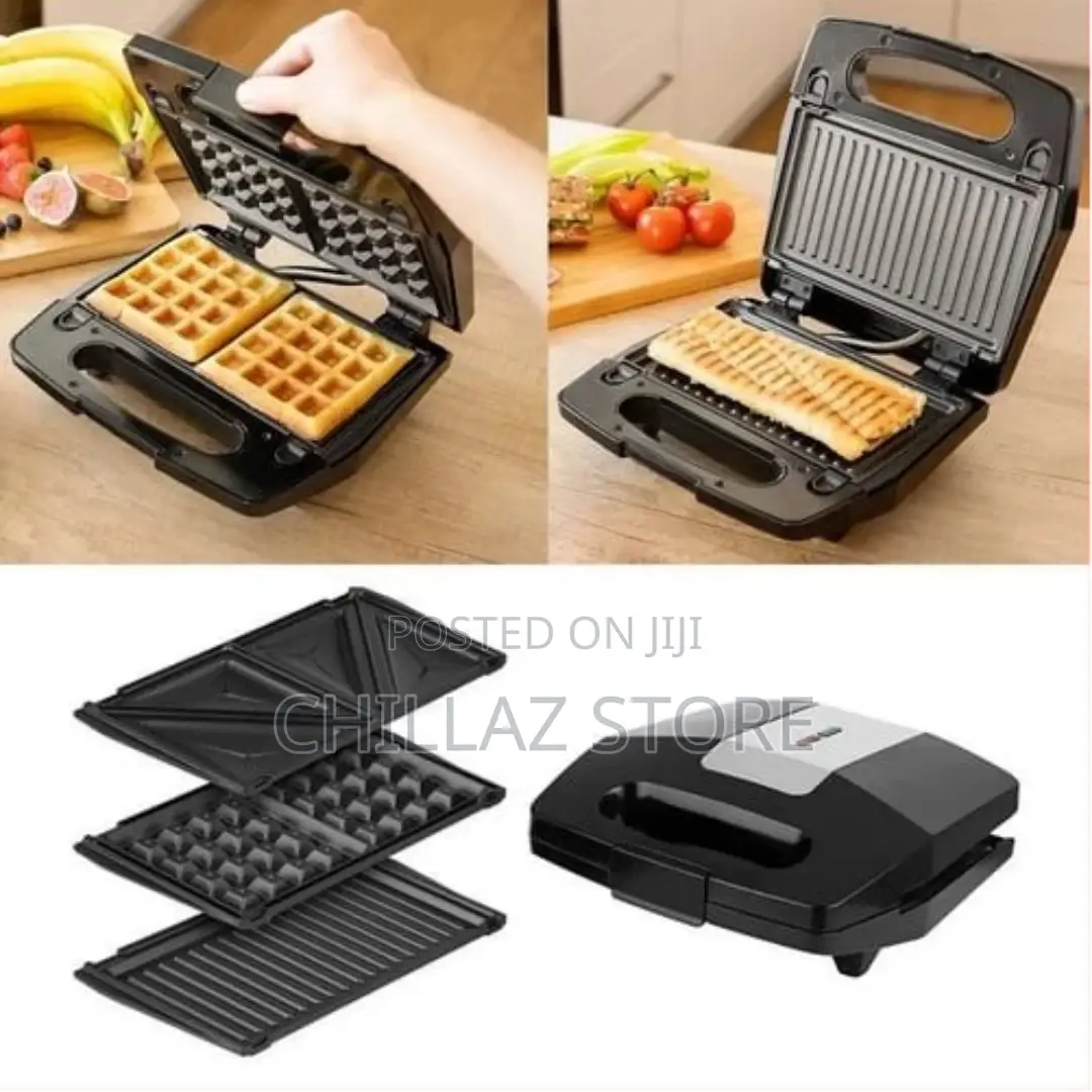Hoffmans 3 in 1 Waffle Maker Sandwich Machine
