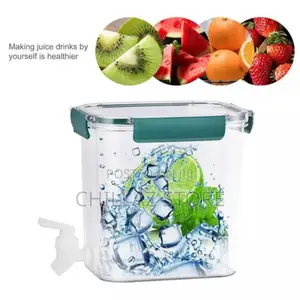 4.5L Beverage Drink Dispenser for Fridge With Spigot Bottle