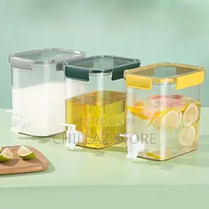 4.5L Beverage Drink Dispenser for Fridge With Spigot Bottle