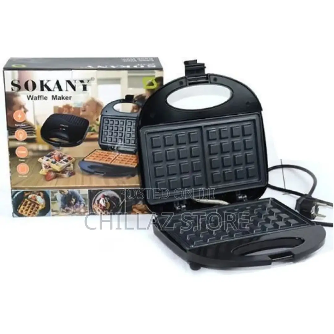 Sokany Square Waffle Maker – Black