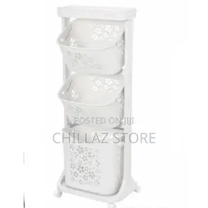 4 Tier Plastic Bathroom Storage Organizer Rack Trolley