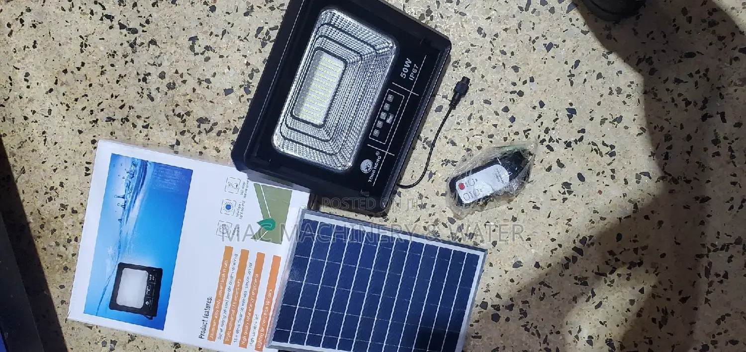 Solar Flood Light 50W With Remote Panel