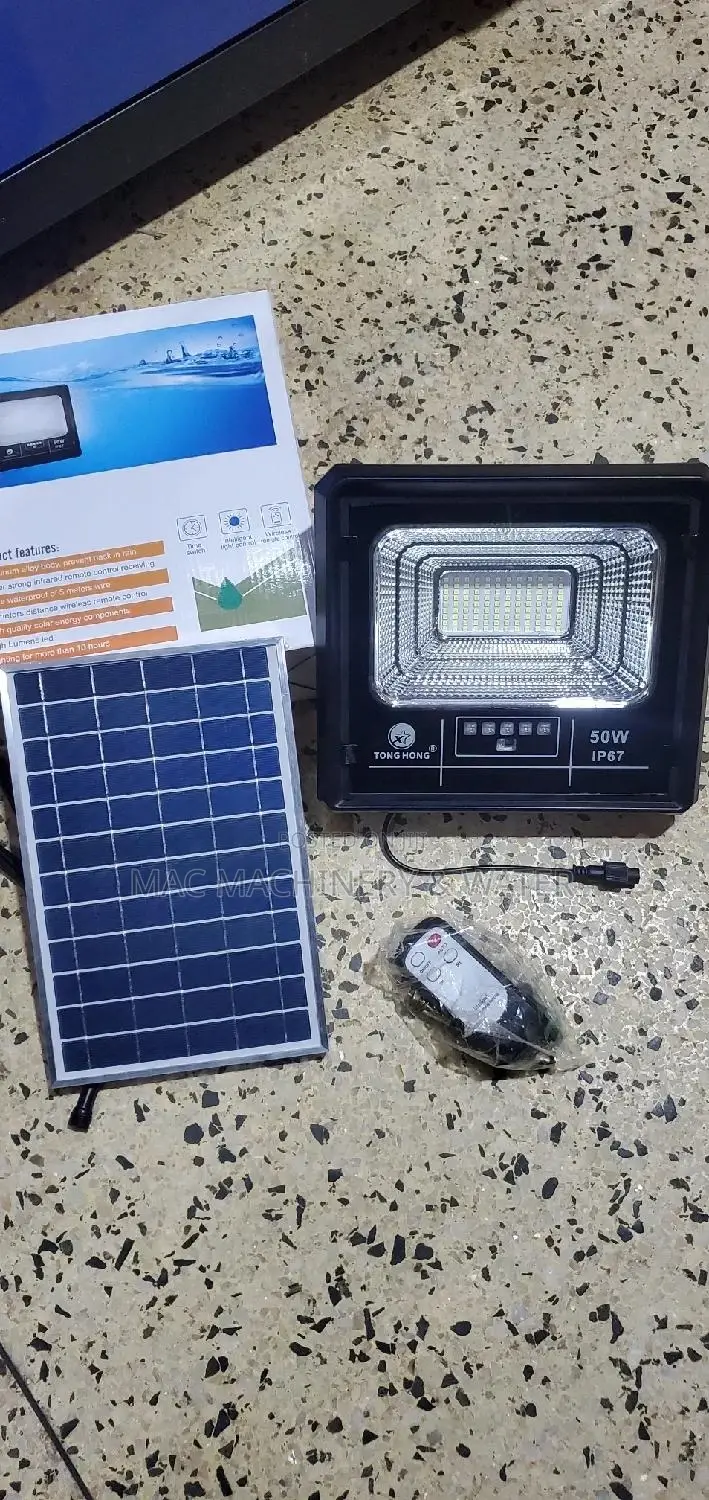 Solar Flood Light 50W With Remote Panel