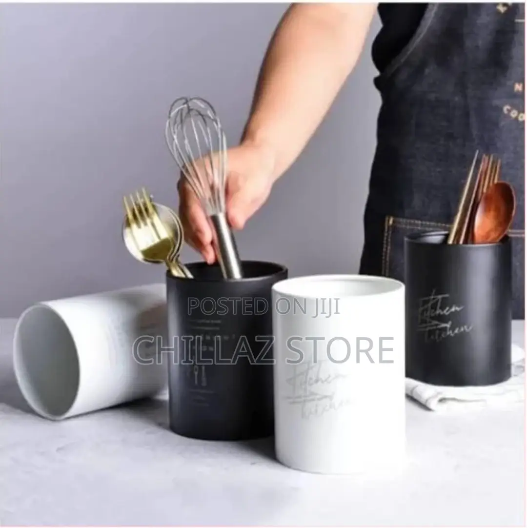 Kitchen Utensil Holder, Storage Rack Can for Forks Spoons