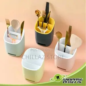 Plastic Kitchen Utensil Holder Cultery Drainer Caddy,