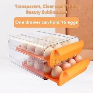 32 Grid Egg Holder for Refrigerator 2-Layer Egg Container