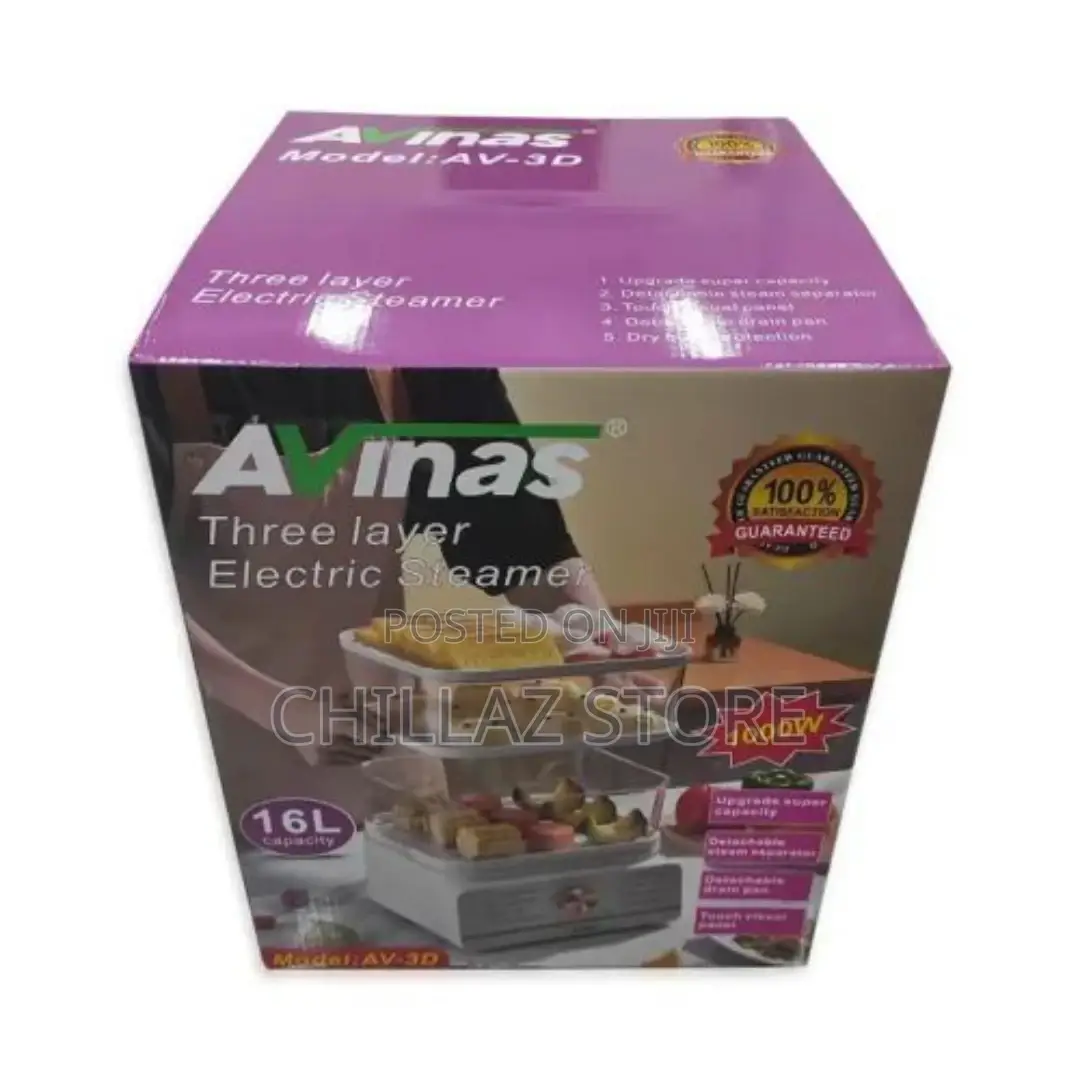 AVINAS 3 Layer 16L Electric Food Steamer Pot With Display