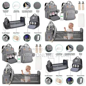 Baby Bed and Backpack With Changing Station for Infants -