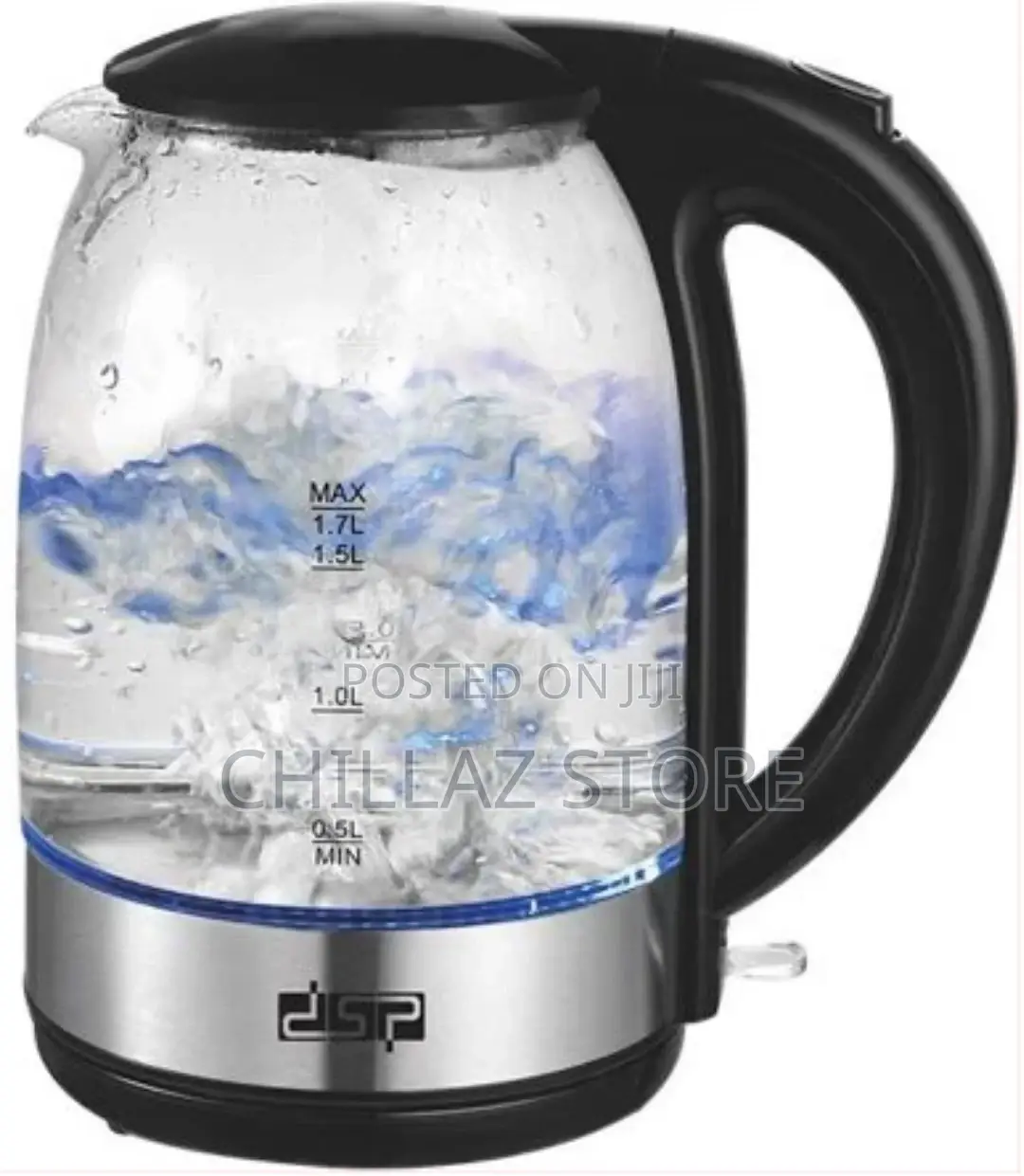 DSP 1.7 Litre Glass Electric Boiling Kettle