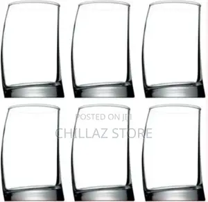 6 Pieces of Curved Rocks Juice Glasses Tumblers