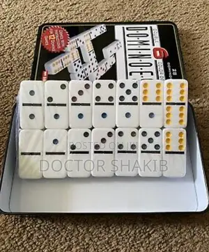 Double 6 Color Dot Dominoes Game Set