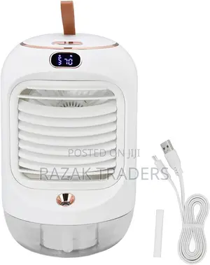 Mini Air Conditioner Humidifier 3 Speeds Air Cooler Fan