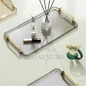 16 Inches Acrylic Serving Tray With H