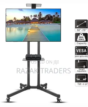 Modern Mobile Rolling Tv Stands 32-75 for Conferences