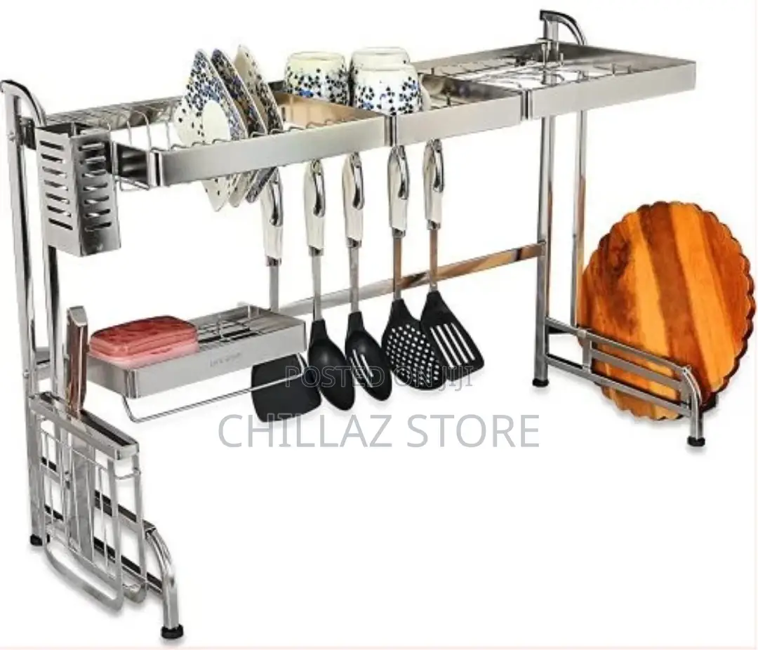 Life Smile Over Sink Dish Drying Rack