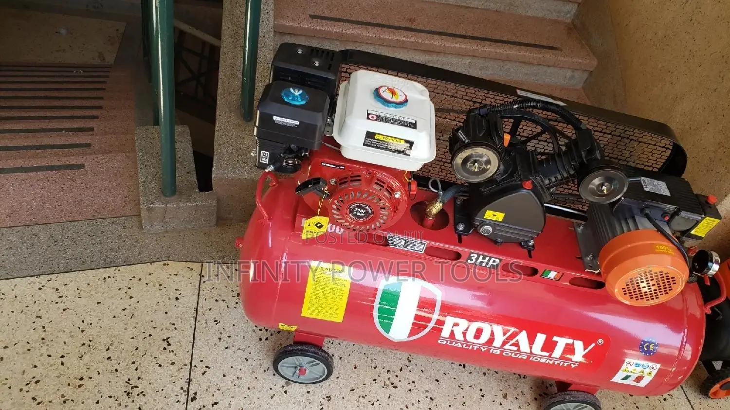 Air Compressor Double (Engine and Motor) 200l