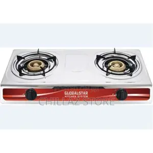 Global Star Double Burner Gas Stove Stainless Steel –
