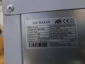 ADH Electric Ice Cube Makers \\ 750w \\ IM-A20 _ COMMERCIAL