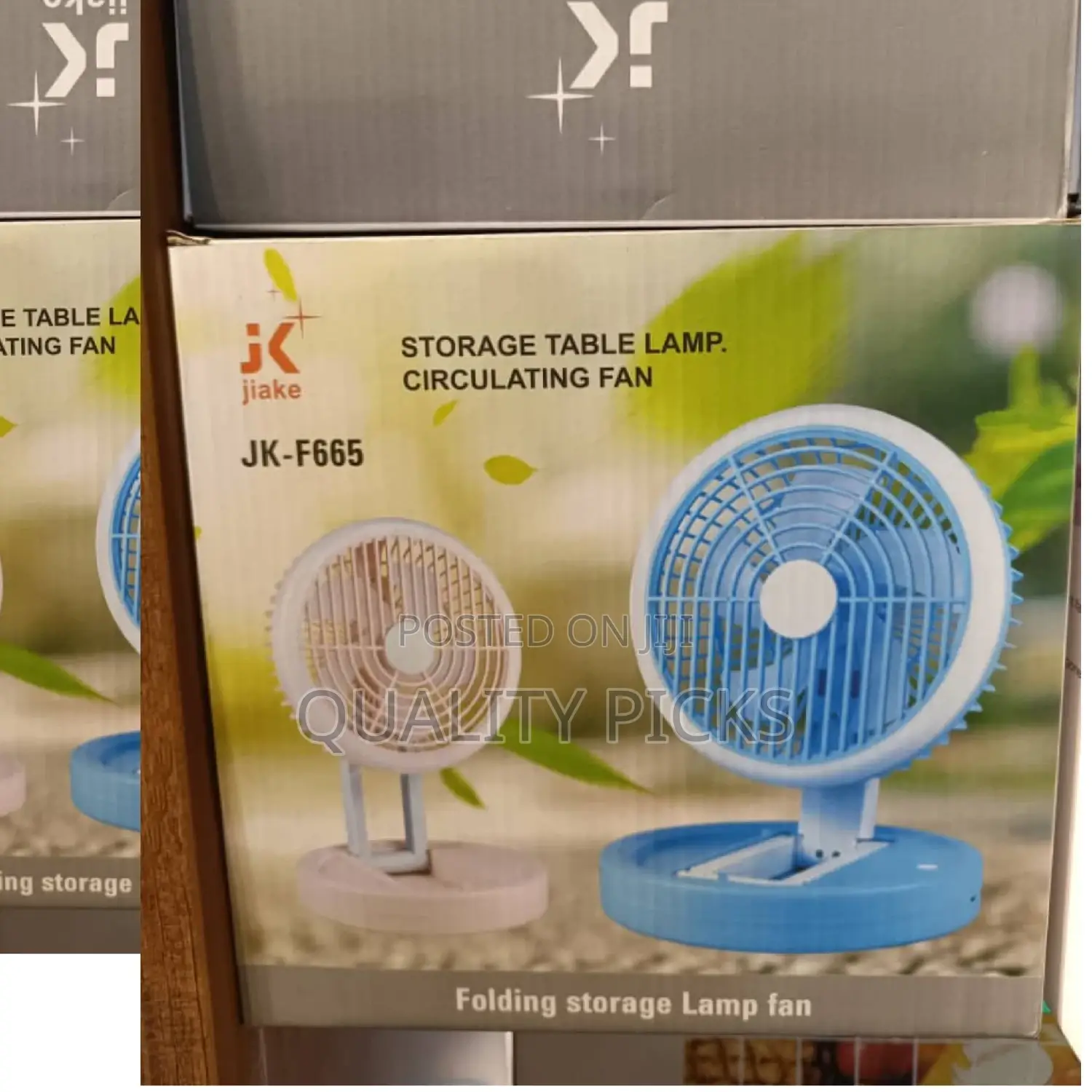 Rechargeable Table Lamp Fan