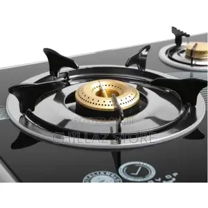 Electro Master Triple Burner Gas Cooker Tempered Glass