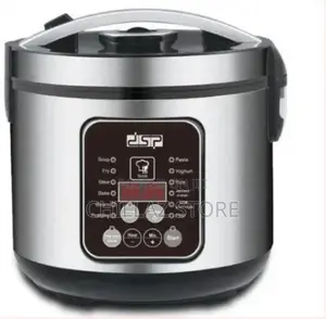 DSP 8 Litre Multi-Functional Rice Cooker Steamer Pan, Silver
